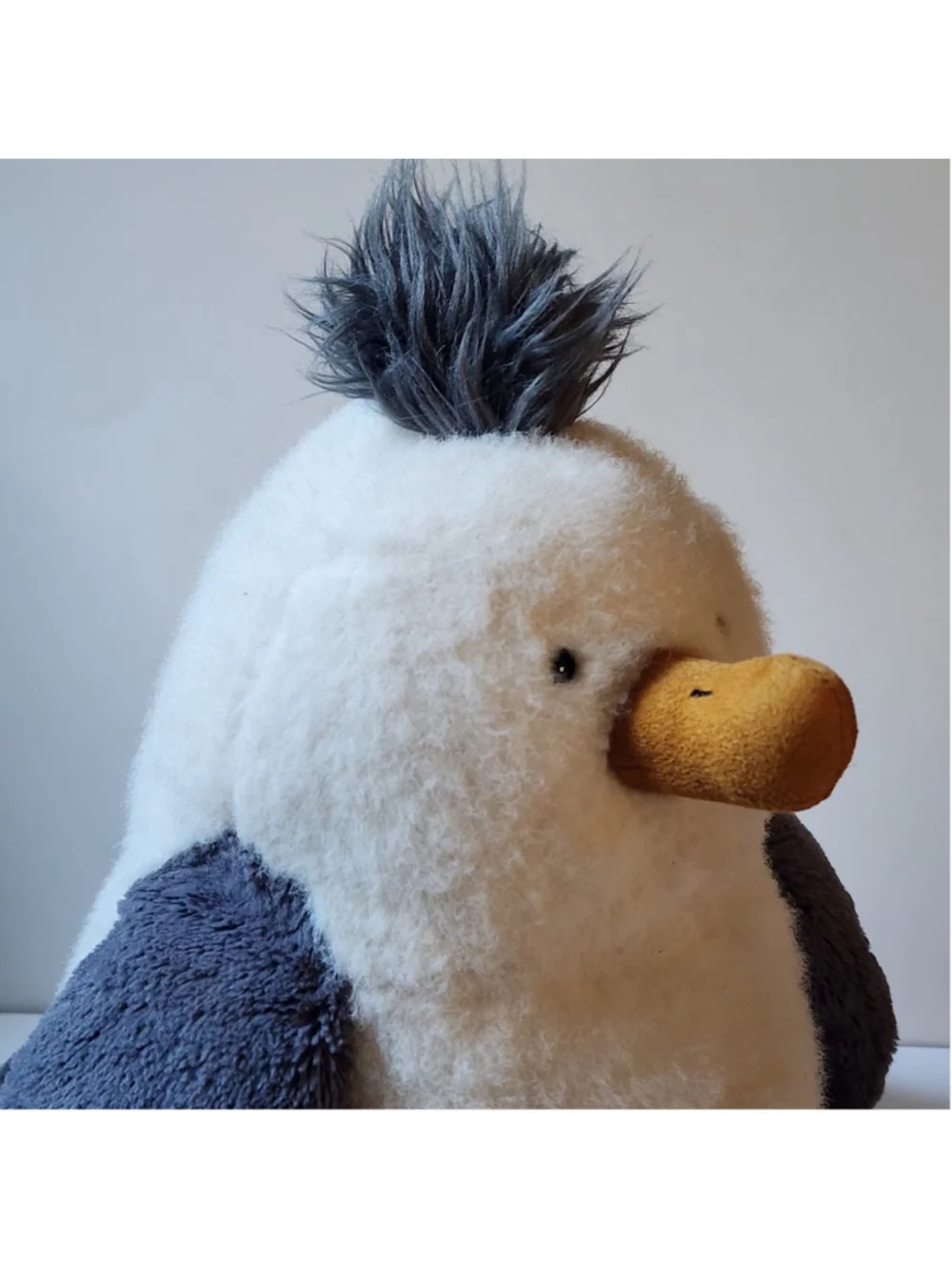 Authentic Jellycat Chip Seagull Medium Plush Soft Toy Bird White Gray